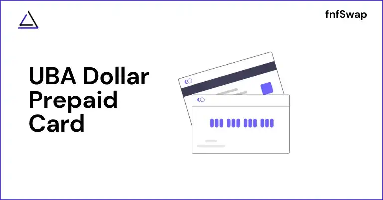 UBA Dollar Prepaid Card & withdrawal