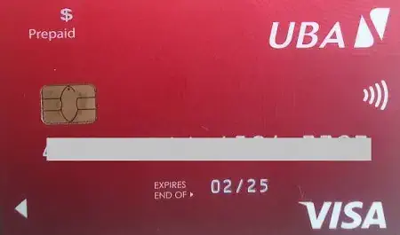 Uba dOLLAR prepared CARD