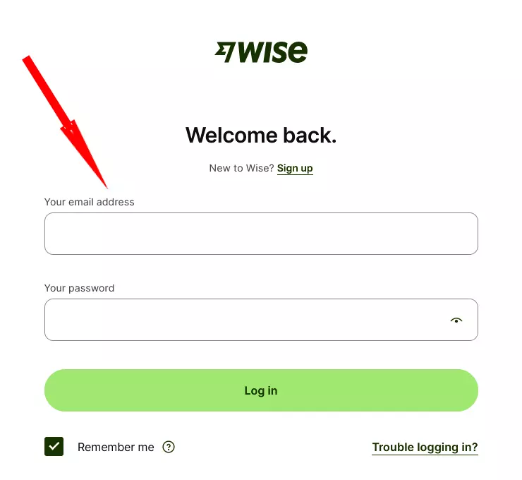 Login to Wise