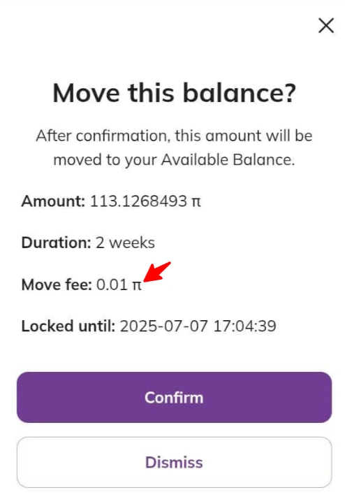 the Free Pi Move Fee
