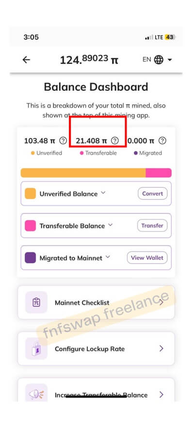 pi transferable wallet 