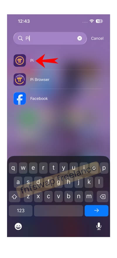Pi wallet app.