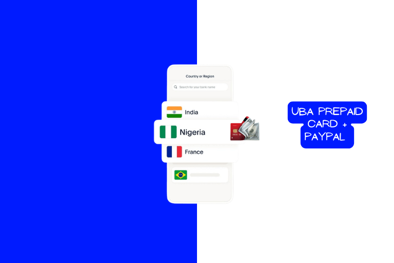 UBA prepaid card linked to PayPal Nigeria