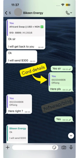 How do I transfer UBA AfriCard funds to another card user