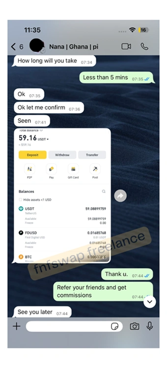 Receive Your USDT in ghana
