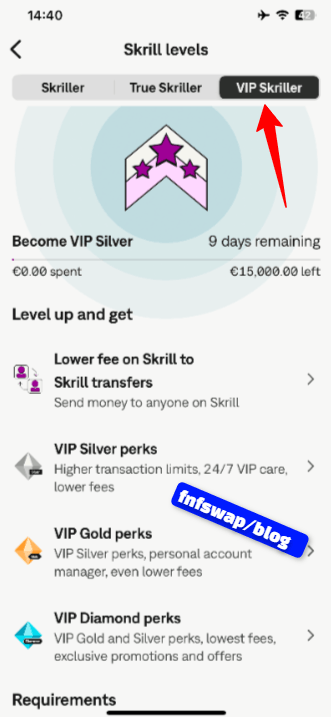 skrill levels in nigeria